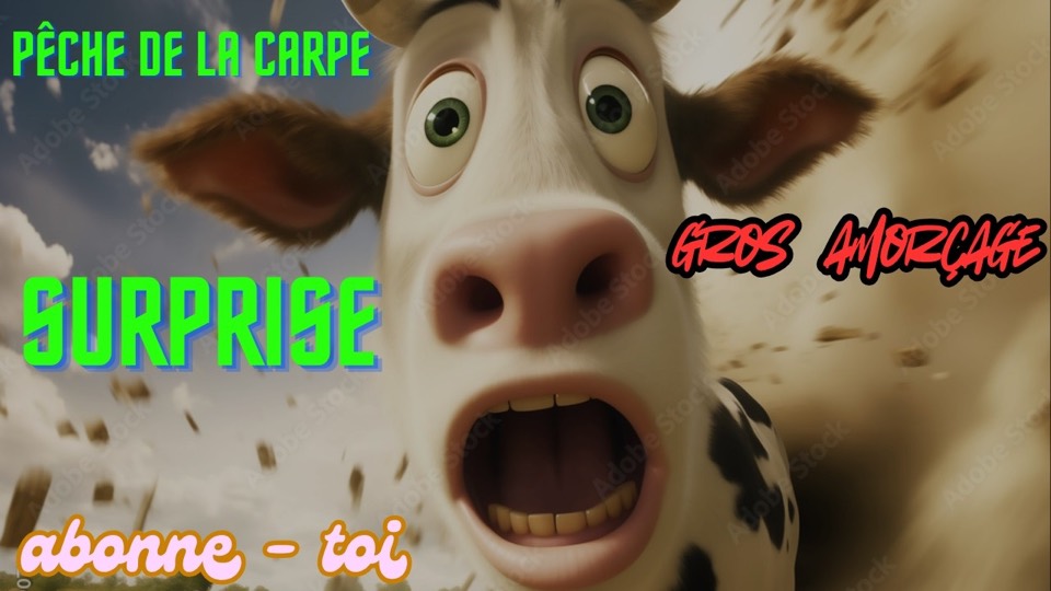 Belle pêche avec les vaches